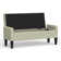 52" Upholstered Storage Bench With Truncated Arms