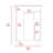 White 2-Shelf Rectangle Freestanding Vanity Cabinet