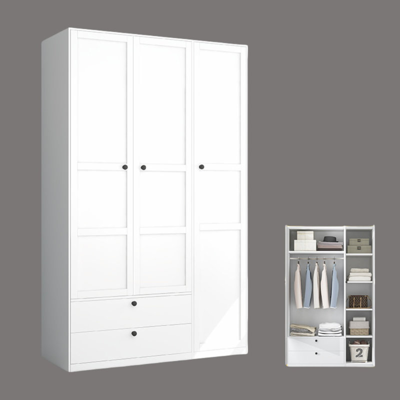 Garde-robe simple de couleur unie, Blanc