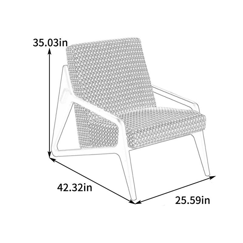 Méridienne large de 25,59 po Erlwine
