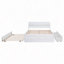 Structure de lit avec lit gigogne et 2 tiroirs-1823264906