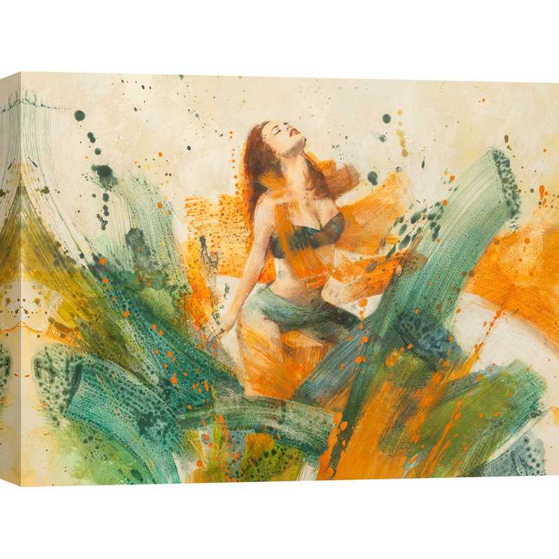 Figurative Painting: Rebirth by Erica Pagnoni - Wrapped Canvas Print, 40cm H x 60cm W x 4cm D