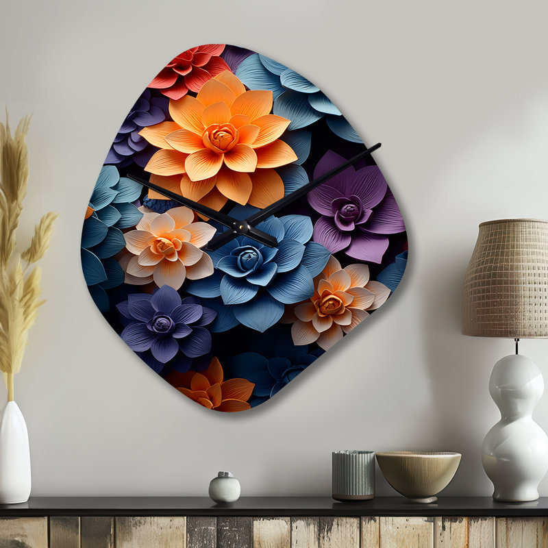 Horloge murale orange, orange, nature morte, II, Petit