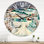 Snowy Road In Rural Winter Landscape - Traditional wall clock