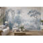 Papier peint fond blanc avec paysage lacustre-129445903-129445901