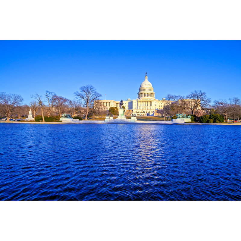 Capitol Building At Day by Rostislavv - Wrapped Canvas Print, 30cm H x 46cm W x 3.8cm D
