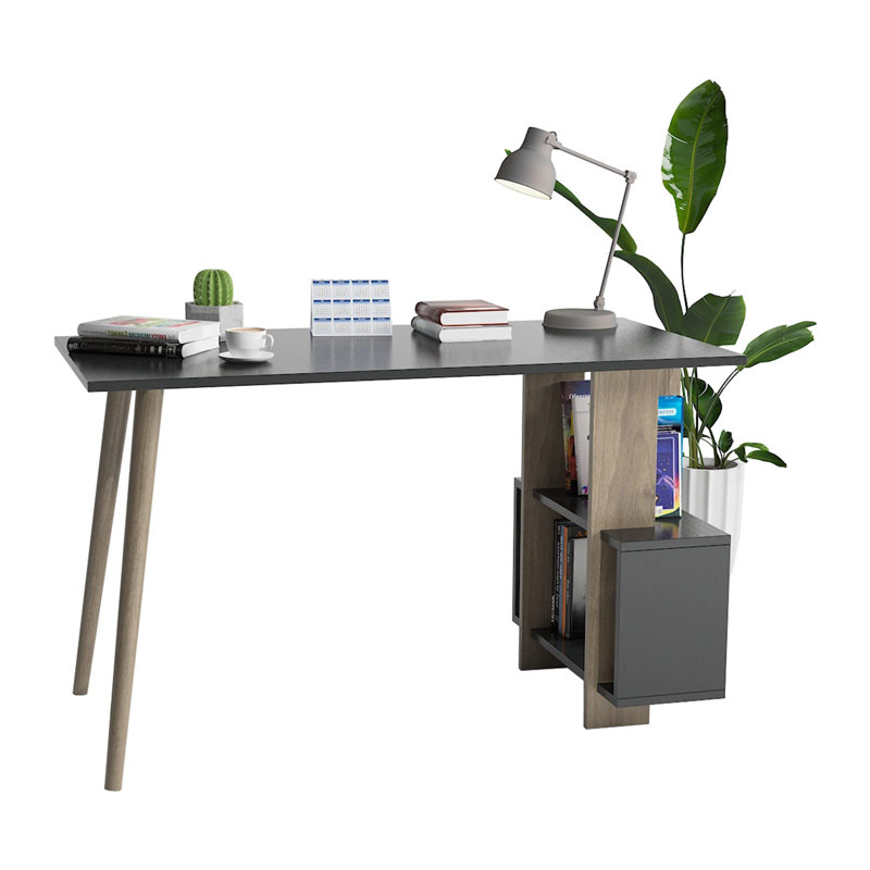 Truman Writing Desk, Anthracite, Anthracite/Walnut