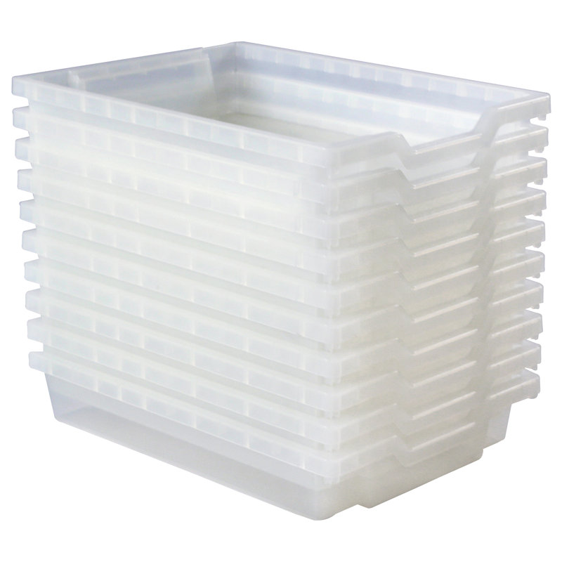 Petit casier de rangement empilable et translucide
