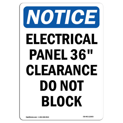 Notice Electrical Panel