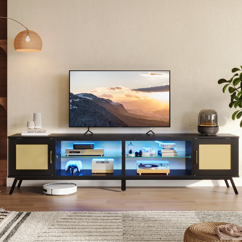 TV Stand for TVs up to 85", Black