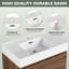Meuble-lavabo autoportant de 30 po de style maison de campagne avec lavabo et armoire de rangement-1576104550