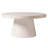 Ladislava 32" Wide Round Fiberstone Coffee Table with Pedestal Base – Indoor Outdoor Center Table with Rubber Pads for Patio or Living Room Use-836767712