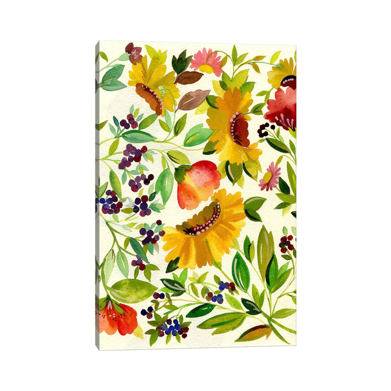Sunflowers by Kim Parker - Wrapped Canvas Gallery-Wrapped Canvas Giclée, 66.04 cm H x 45.72 cm W