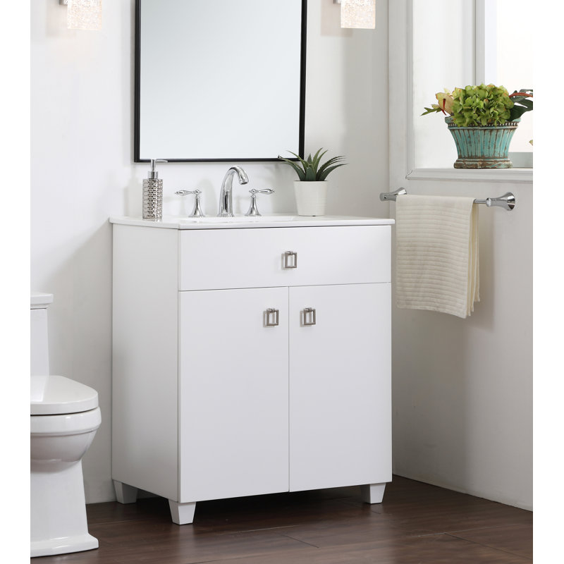 Ensemble de meuble-lavabo simple 30 po Brandon, Blanc