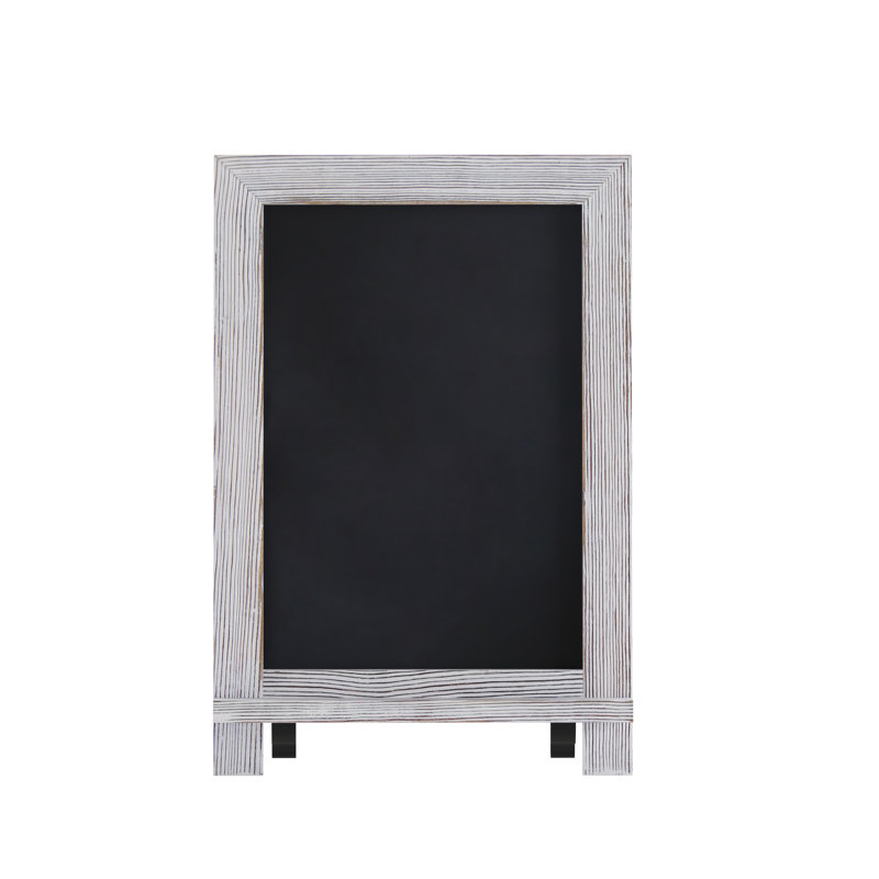 Tableau noir magnétique sur pied ou mural Millworks, Blanc, 9,5 po x 14 po