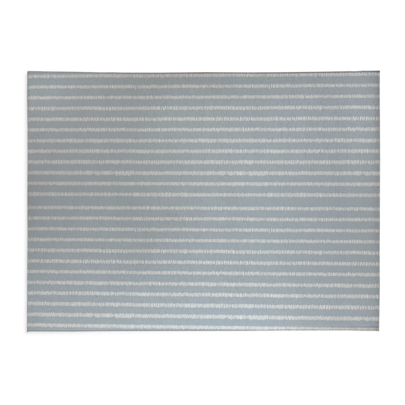 Scatter Row Activity Mat, Slate Blue/Blue, Rectangle 3' x 5'