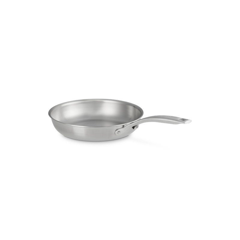 Le Creuset Essential Stainless Steel Shallow Round Frying Pan, 9.5 In.