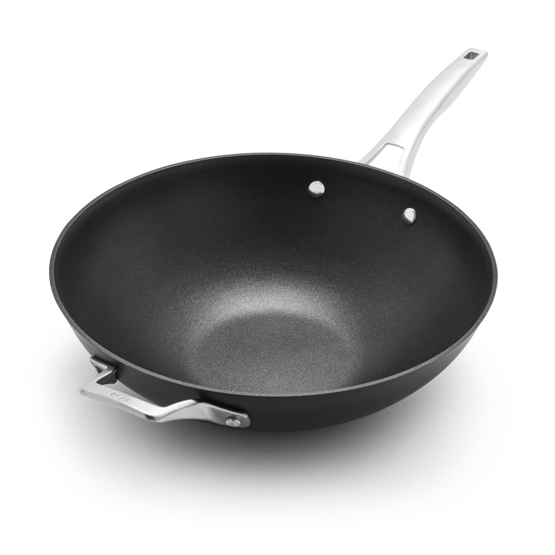 Calphalon Premier Hard-Anodized Nonstick 13" Flat Wok