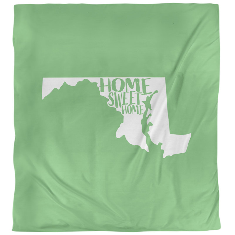 Housse de couette simple pour la maison Maryland, Polyester brossé, Housse de couette pour très grand lit, Vert