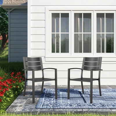 Patio Stackable Dining Armchair by Alphamarts