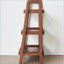 Banc de rangement, étagère à chaussures à 3 niveaux en chêne massif noyer brun | Organisateur classique classique | Noyer brun | Bois massif-1812881250