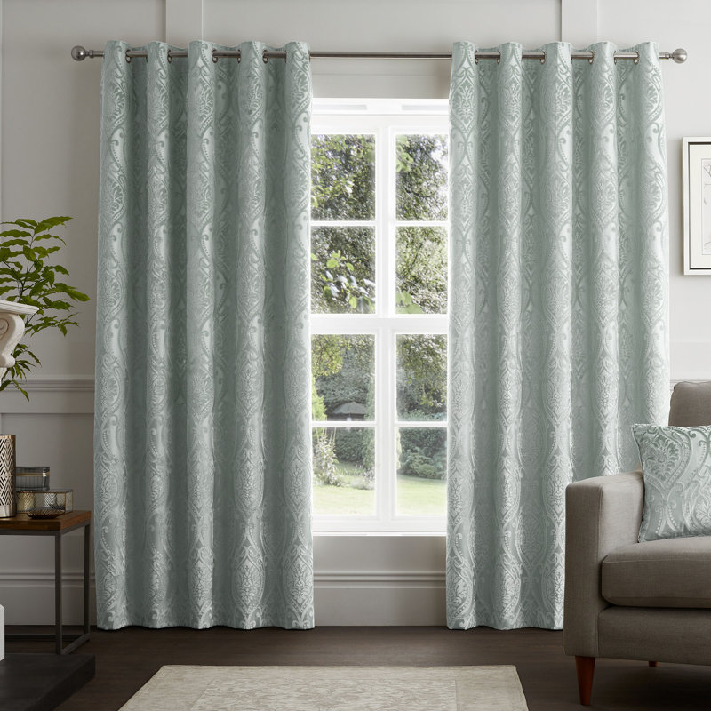 Chateau Semi Sheer Curtain Pair, Width 229 x Drop 183 cm