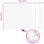 100 cm H x 2500 cm W Steel Border Fencing