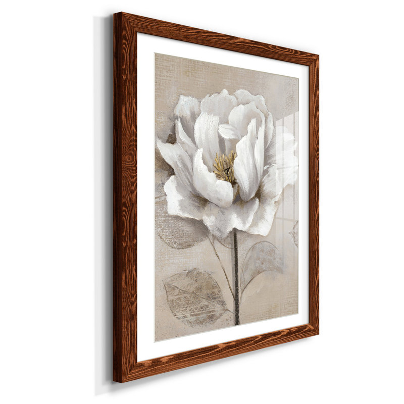 Doux blanc II - cadre photo, reproduction d'art, Érable encadré, H 44 po x l 31 po x P 1 po