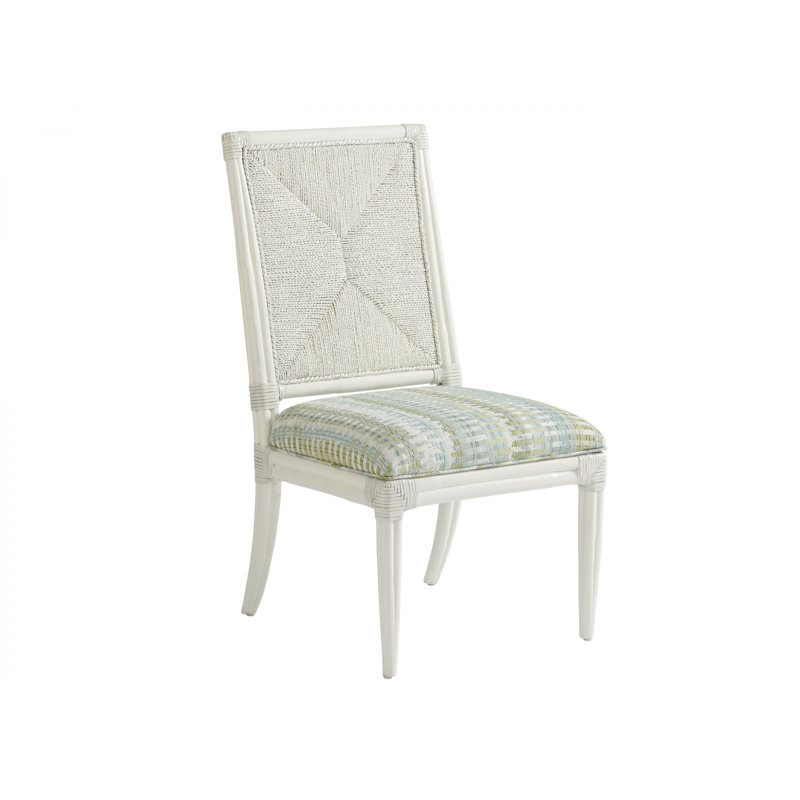 Ocean Breeze Regatta Side Chair, White/Blue