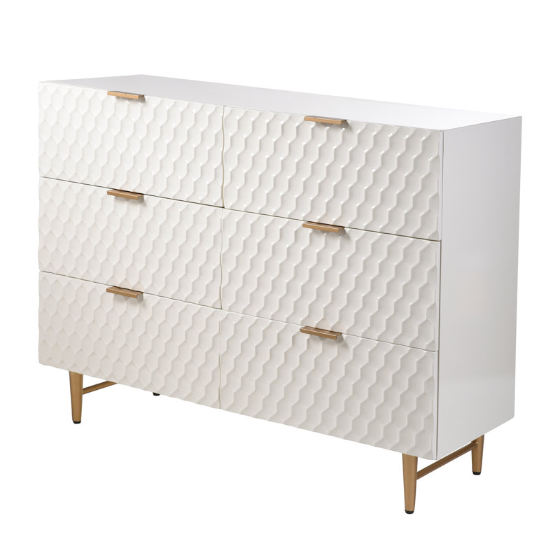 Commode double 6 tiroirs l 47,25 po