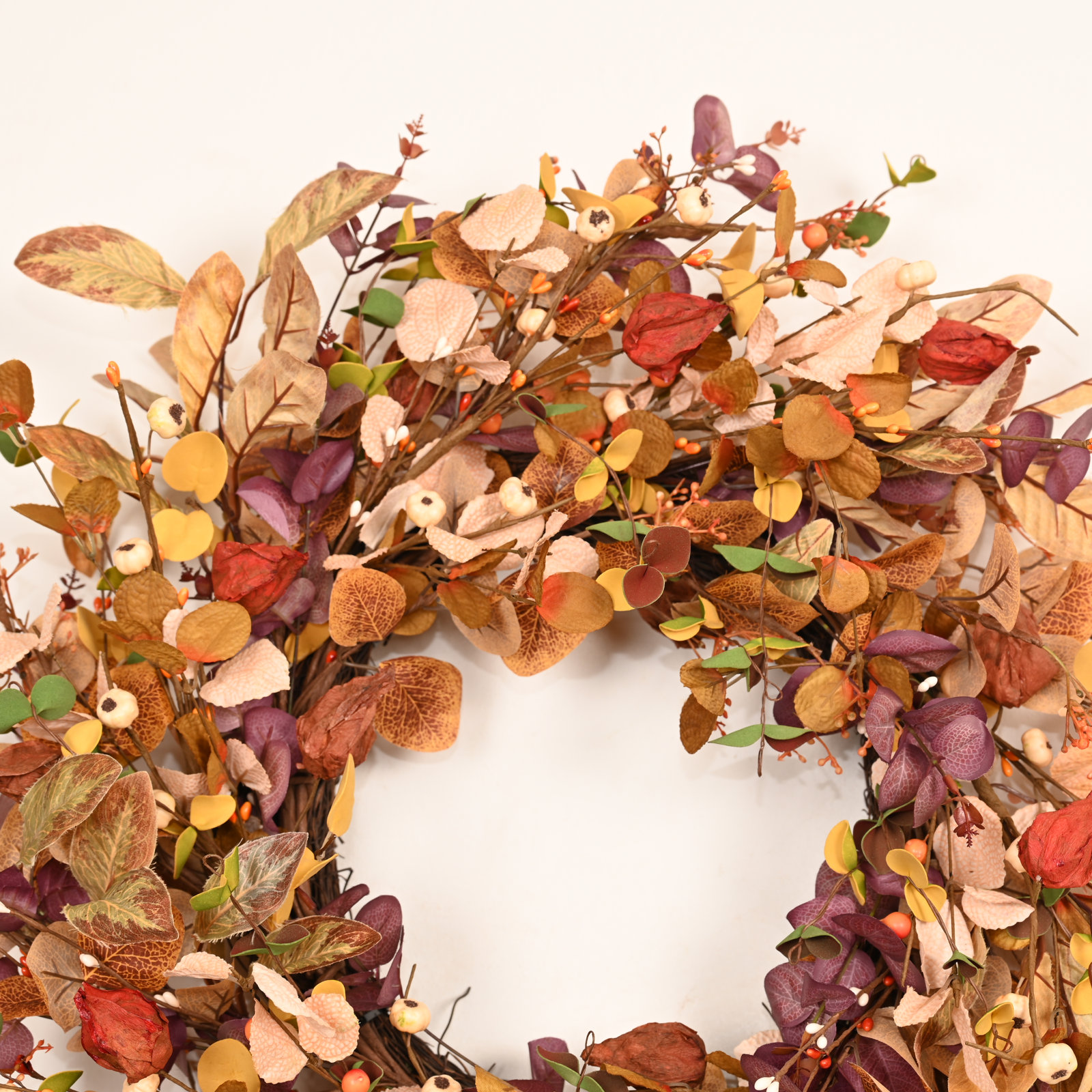 24'' Thanksgiving Faux Eucalyptus Wreath