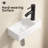 Ceramic Wash Basin Right Hand Without Tap & Drain Wall Hung Basin Sink Small Cloakroom Basin Rectangle