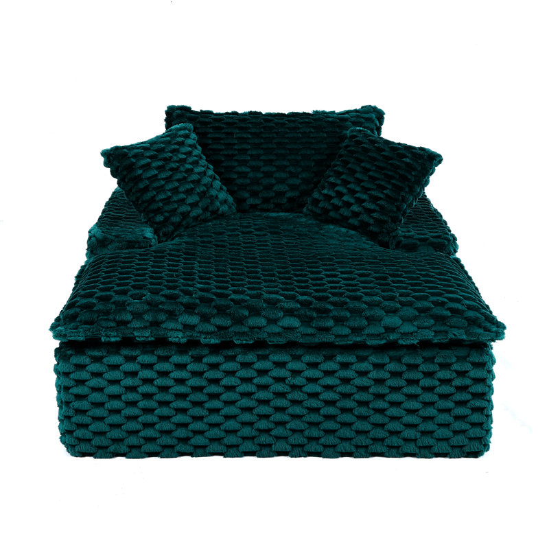 51 pouces pour de multiples cas de figure, avec dossier profilé, deux coussins, trois choix de couleurs, un cadre confortable avec une structure en éponge, un sommeil et un repos convenables,
