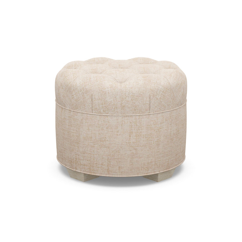 Round Ottoman, 9637-77, Sandstone