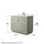 Icon 42" Single Bathroom Vanity Set-2042950573-2042950568