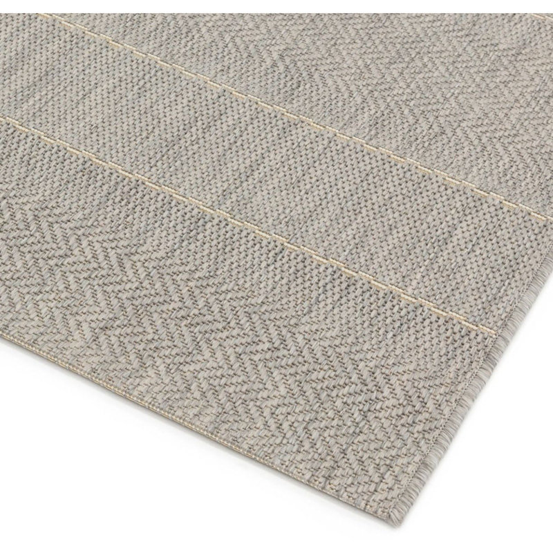 Bereniz Striped Flokati Indoor / Outdoor Area Rug, Rectangle 80 x 150cm