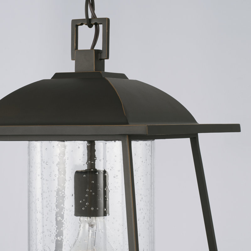 Durham Outdoor Hanging Lantern, Oiled Bronze