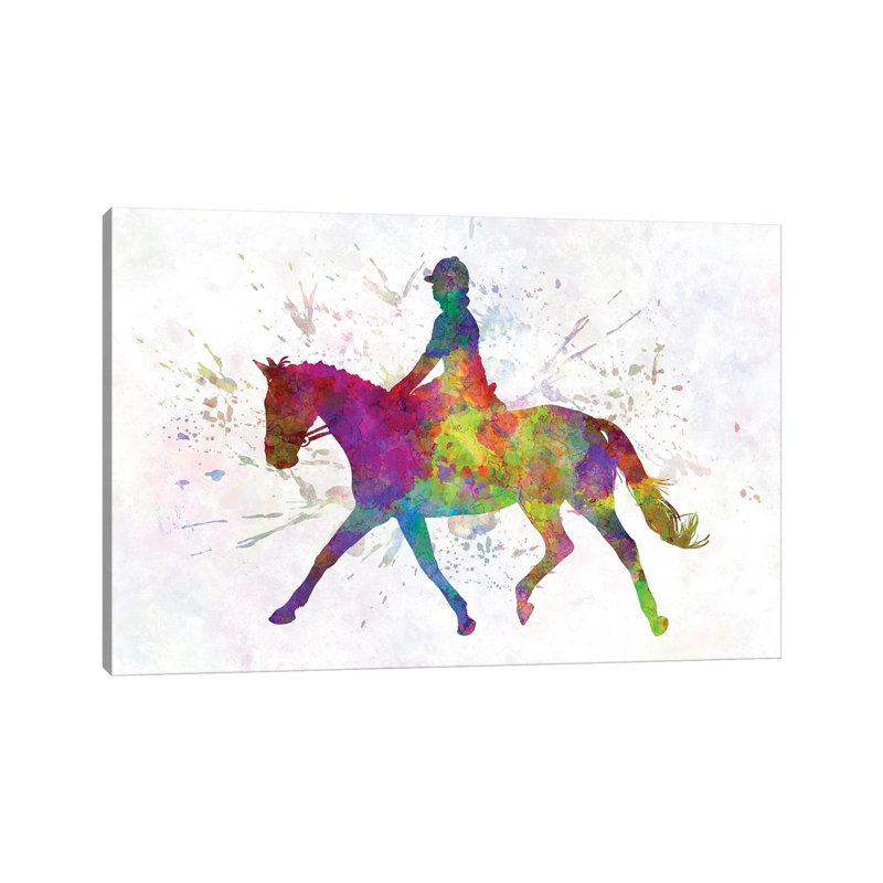 Horse Show V 1 Piece Wrapped Canvas Painting, 20.32cm H x 30.48cm W x 1.91cm D