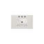Meuble-lavabo simple 29,9 po avec plateau en marbre Onesforo