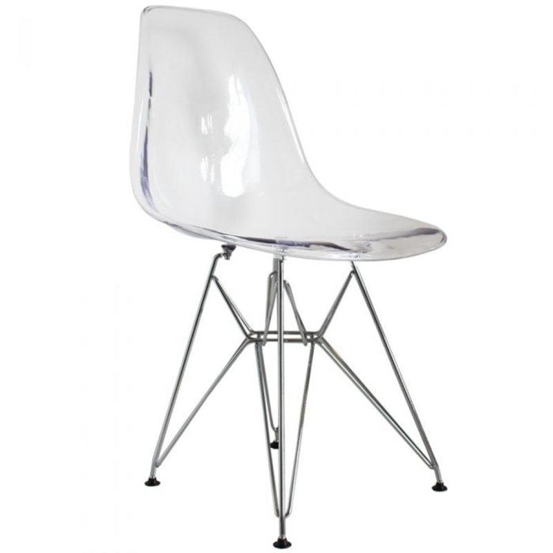 Chaise d'appoint Brimfield, Chrome