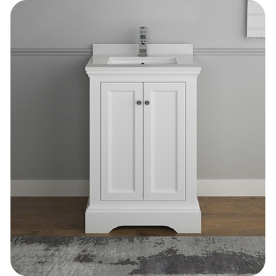 Red Barrel StudioÂ® Windsor 24"" Free-Standing Single Sink Bathroom Vanity Base Only -  Fresca, FCB2424WHM