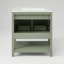 Meuble-lavabo de 30 pouces avec lavabo en céramique et rangement polyvalent - idéal pour les petites salles de bain-476175900