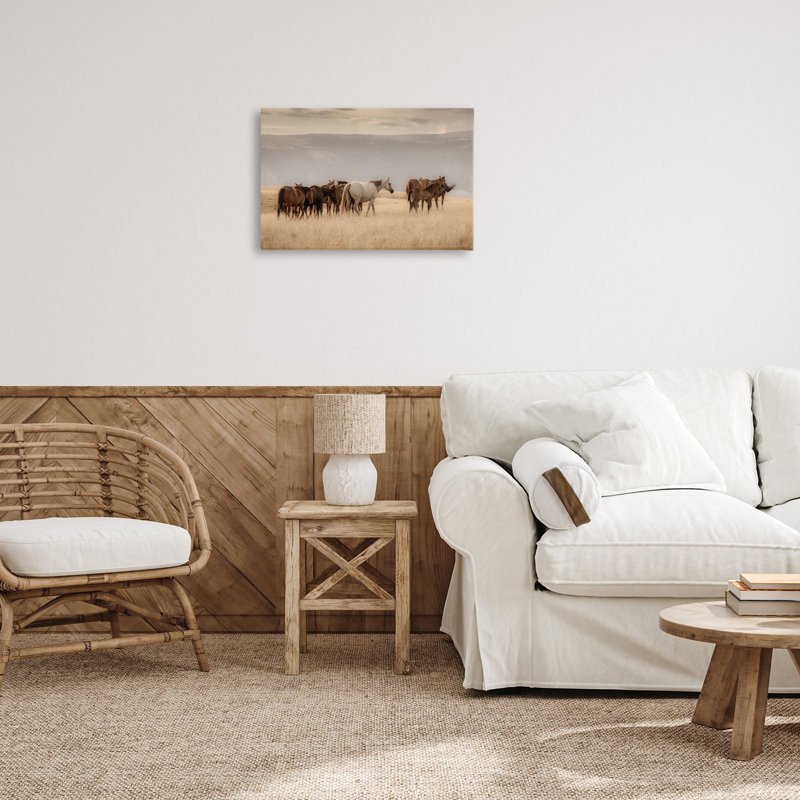 Toile équestre Montana Herd, conception de Christy Berry, H 16 po x l 24 po