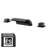 Double Knob Handle Deck Mounted Waterfall Roman Tub Faucet, with High Flow and Brass Rough-in Valve-64378441
