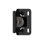 Charnière d'armoire simple noire 1/2 po (13 mm) superposable et démontable - 1 paire