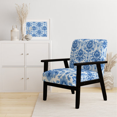 Chaise d'appoint Coastal - Fauteuil Blue Toile