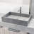 Orvieto Gothic 24" L x 15" W x 5" H Gray Handmade Rectangular Vessel Bathroom Sink