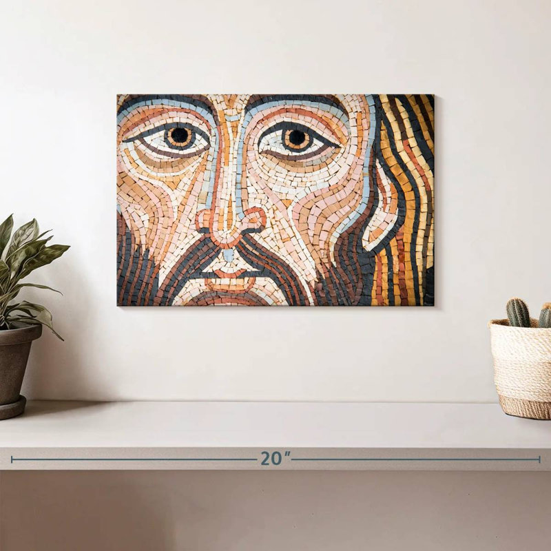 Leisha, Jésus-Christ, mosaïque, H 8 po x l 12 po