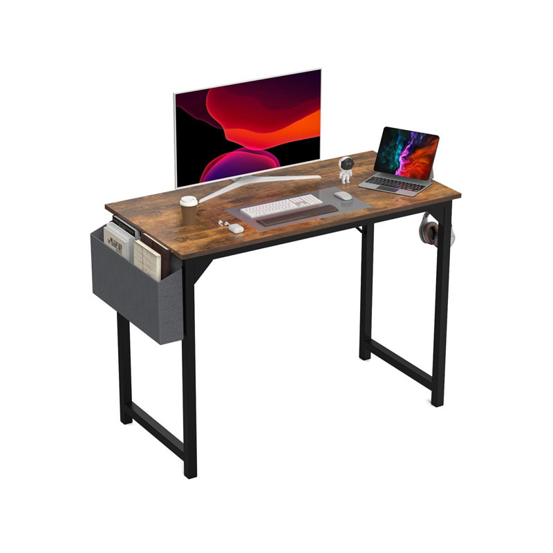 Bureau d'écriture Toygar, Brun / noir, H 29,8 po x l 40 po x P 19,69 po