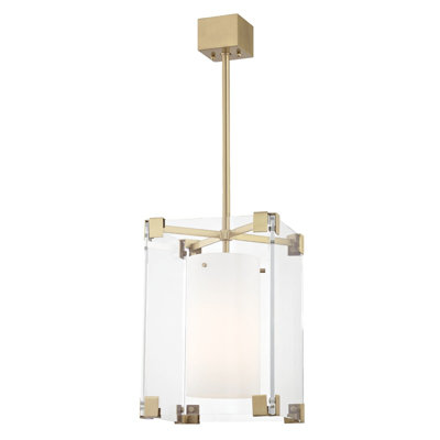 Luminaire suspendu carré à 1 lumière Achilles